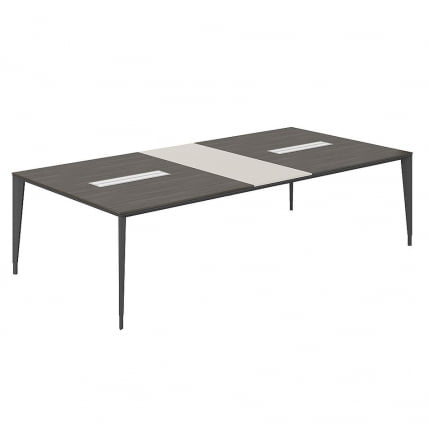 Конференц-стол (домино поперек) Атлас НЗ-0108.БТ.ГС.АН Бренсон трюфель Серый камень Антрацит / Atlas NZ-0108.BT.GS.AN_0