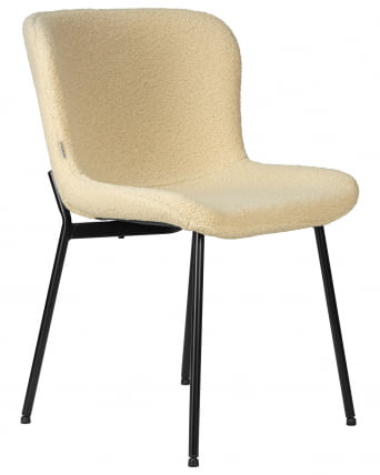 Стул обеденный ДОБРИН МИЛО (черные ножки, кремовый букле (УФ992-02)) / DOBRIN MILO (UF992-02))_1