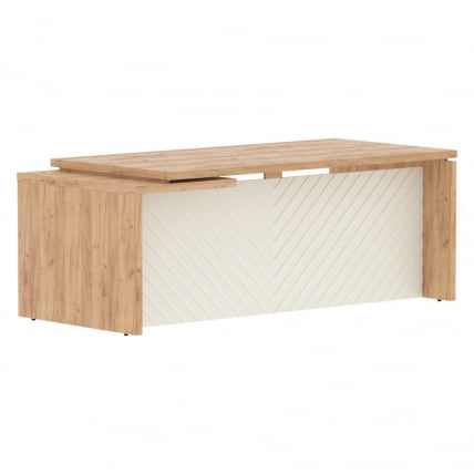 Стол руководителя правый Торр ЛУКС ТЛCТ 209 Р Дуб Бофорд Латте / Torr LUX TLCT R_0