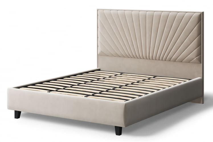 Кровать Леона, 2000кс1600мм, бежевый / 2000x1600мм,_2