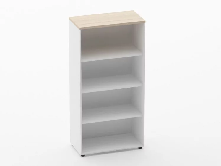 Шкаф 3 широкий открытый Дека 10.16.101 Туя/Белый / Deka_0