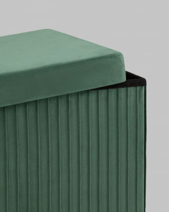 Пуф складной с ящиком Сторе Скуаре Зеленый / Store Square_5