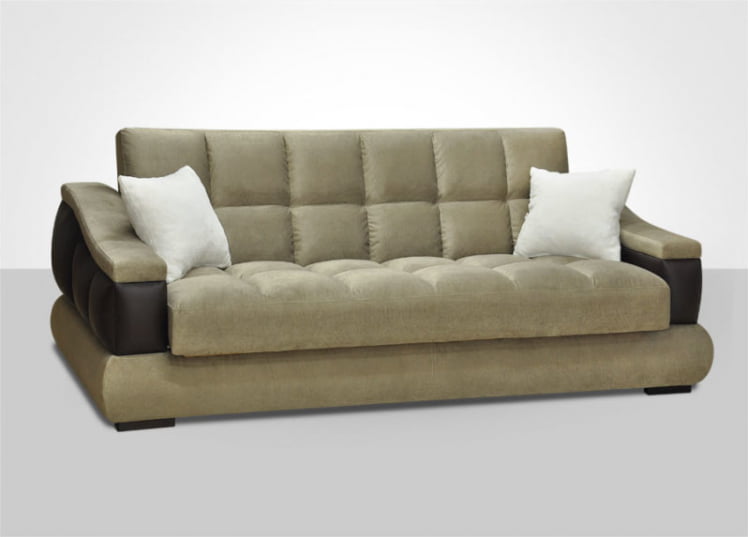 Диван-кровать Голливуд независимый пружинный блок 256 пружин (форест стоун/арена дарк браун)_0