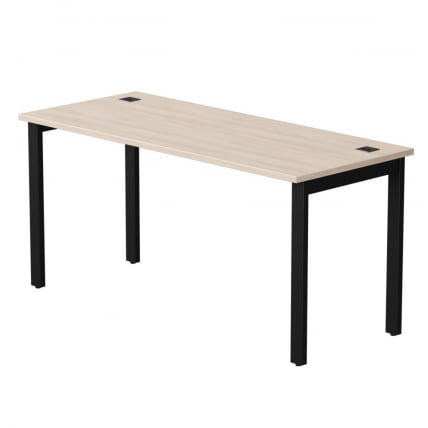 Стол прямой на металлокаркасе, опоры 45 гр Еверпроф ЕВО 254С004 Дуб Соната Черный / Everprof EVO 254S004_0