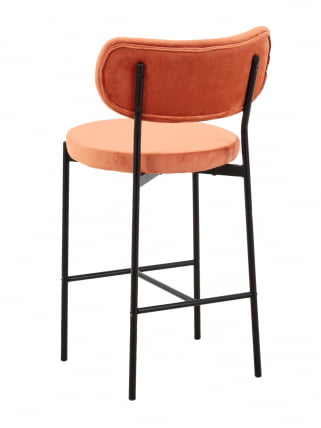 Стул полубарный Барбара (Б) велюр Терракотовый_5