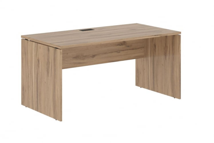 Стол письменный ЕДИС ЕДСТ 1580 Дуб Денвер светлый Черный / EDIS EDST_0