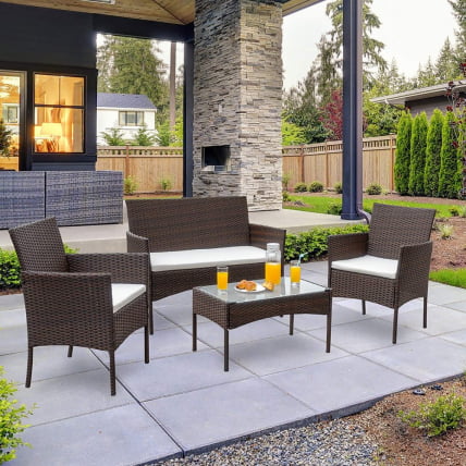 Комплект плетеной мебели АФМ-2025А Бровн / AFM-2025A Brown_0