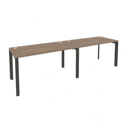 Рабочая станция на П-образном м/к ОНИКС О.МП-РС-2.3.7 Дуб Аризона/Антрацит / ONIX O.MP-RS-2.3.7_0