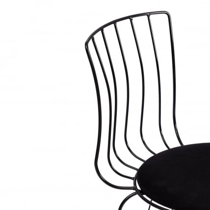 Стул ЛАЛИТА (мод. 172) металл/ткань, 44 х 51.5 х 85 см, Блаcк (черный) / LALITA (mod. Black_5