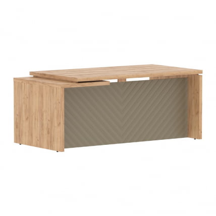 Стол руководителя правый Торр ЛУКС ТЛCТ 189 Р Дуб Бофорд Капучино / Torr LUX TLCT R_0