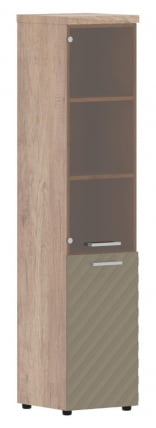 Шкаф колонка комбинированная с топом (левый) Торр ЛУКС ТЛХC 42.2 Л Дуб Каньон Капучино / Torr LUX TLHC L_0