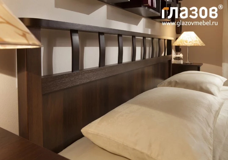 Кровать Люкс (1800) Шерлоcк 46 Орех шоколадный (спальня) / Sherlock_2