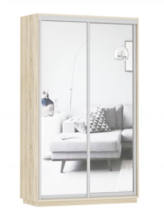 Шкаф-купе двухдверный Экспресс Дуо Экспенс 1200х2400х Дуб сонома / 1200х2400h_0