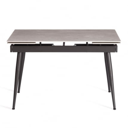 Стол обеденный Лорд Грей/Лорд Грей столешница керамика (матовая) /опоры металл, светло-серый/черный, (120+30+30)кс80кс75 см / Lord Grey/Лорд (120+30+30)x80x75_8