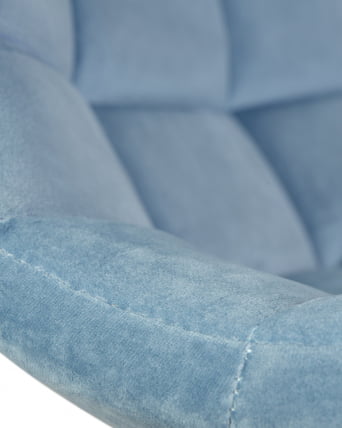 Стул барный ДОБРИН ТАИЛОР ВХИТЕ Пудрово-голубой велюр МДЖ9-74 / DOBRIN TAILOR WHITE MJ9-74_9