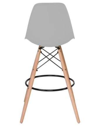 Стул барный ДОБРИН ДСВ БАР (ножки светлый бук, цвет сиденья светло-серый (ГР-01)) 2 шт / DOBRIN DSW BAR (GR-01))_5