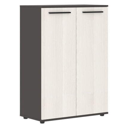 Шкаф с глухими средними дверьми ЕДИС ЕМCС 85.1 Ясень Траун Черный Мокко / EDIS EMCS_0