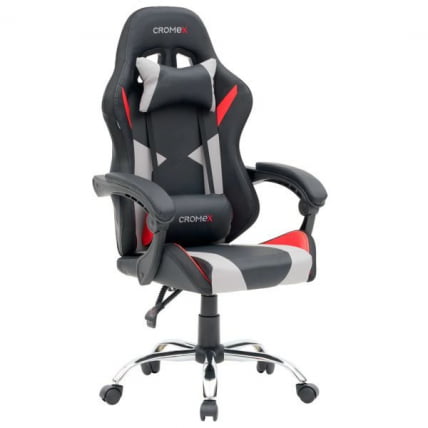 Кресло компьютерное CРОМЕКС (КРОМЕКС) Куантум ГМ-155 РГБ экокожа черное/красное/серое / CROMEX Quantum GM-155 RGB_6