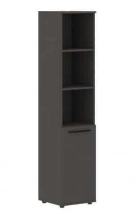 Шкаф-колонка с глухой малой дверью ЕДИС ЕХCС 42.5 Мокко Черный Мокко / EDIS EHCS_0