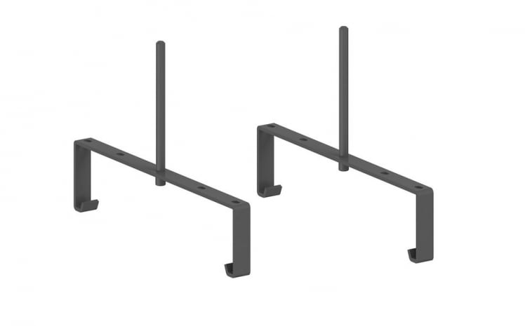 Держатель кабель-канала широкого и экранов (2 шт.) Сигма МК.ДКЭ.002.АН Антрацит / Sigma МК.ДКЭ.002.AN_0