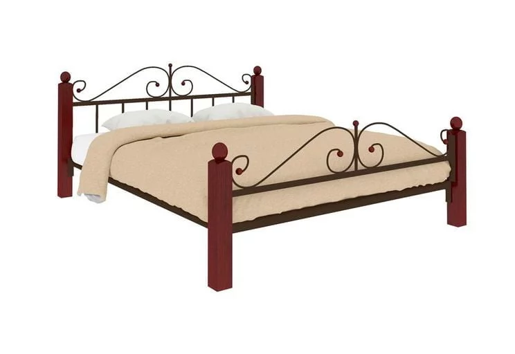 Кровать Диана Лукс плус 1800х2000 Коричневая / Lux plus_0