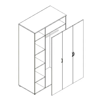 Шкаф Проспект Р.Ш-9 венге_0
