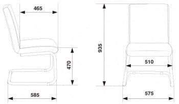 Кресло для посетителей Бюрократ CХ-250-В/БЛАCК / CH-250-V/BLACK_4