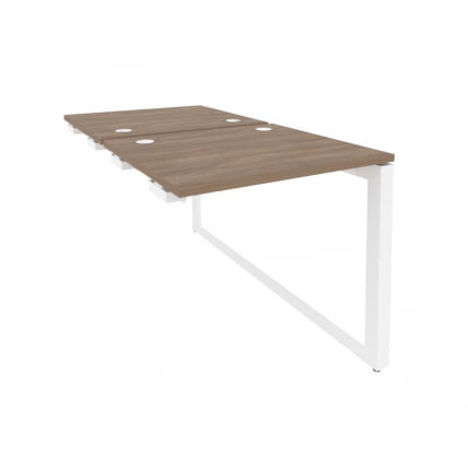 Стол-приставка двойной на О-образном м/к к опорым элем. ОНИКС О.МО-Д.СПР-0.7 Дуб Аризона/Белый / ONIX O.MO-D.SPR-0.7_0