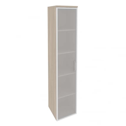 Шкаф высокий узкий левый ОНИКС О.СУ-1.10Р(Л) Дуб Аттик/Белый / ONIX O.SU-1.10R(L)_0
