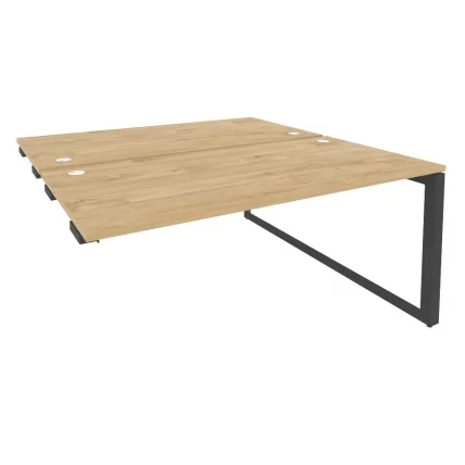 Стол-приставка двойной на О-образном м/к к опорым элем. ОНИКС О.МО-Д.СПР-4.8 Тиквуд Светлый/Антрацит / ONIX O.MO-D.SPR-4.8_0