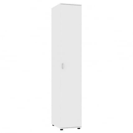 Шкаф распашный Алиса (Х1) 2230х400х540 ручка скоба 96мм (Белый) / (H1)_0