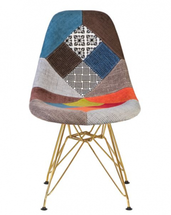 Стул обеденный ДОБРИН ДСР (ножки золотые, цвет мозайка) 4 шт / DOBRIN DSR_7