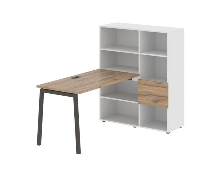 Рабочая станция ЕДИС ЕЛРСТ 1113 Дуб Денвер светлый Мокко Белый / EDIS ELRST_0