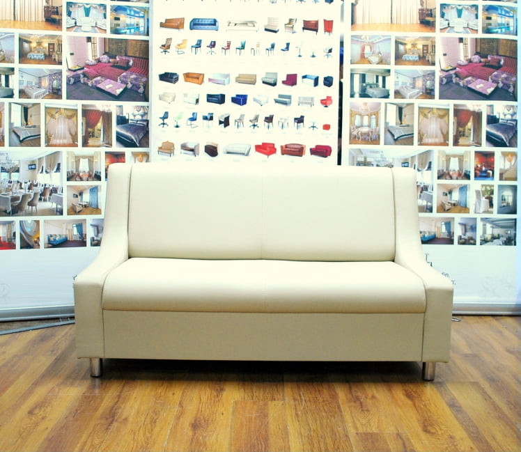 Диван офисный двойной Клерк 9 бежевый Екотекс 3014 / Ecotex_2