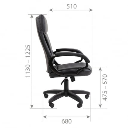 Кресло руководителя CХАИРМАН 794 ЛТ (ЛТ) экокожа Коричневый / CHAIRMAN (LT)_5