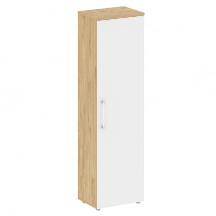 Гардероб узкий левый СХИФТ СК.ГБ-1 (Л) Тиквуд светлый/Белый Бриллиант / SHIFT SK.GB-1 (L)_0