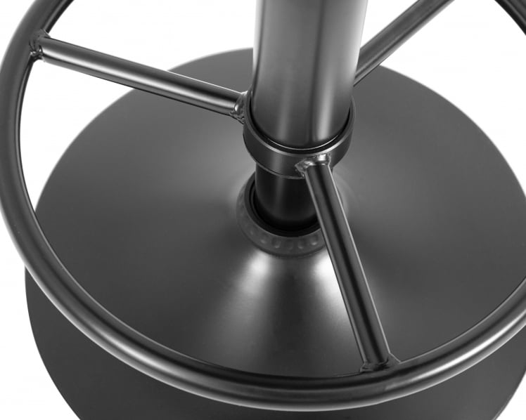 Табурет барный ДОБРИН БРУНО БЛАCК (синий велюр (МДЖ9-117)) / DOBRIN BRUNO BLACK (MJ9-117))_1