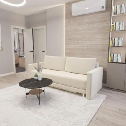 Диван прямой Сальтвик (Берхоусе) Цвет фасада: Левис 08 велюр; Тип: Прямой; Материал фасада: Металл/Велюр / (Berhouse)_3