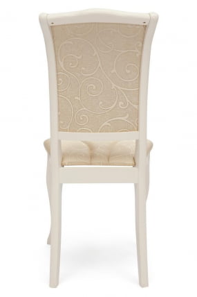 Стул Опера ( ОП-СC ) дерево гевея, 45х53х97см, иворй вхите (слоновая кость 2-5), ткань бежевая (А168Б) / Opera OP-SC ivory white (A168B)_1