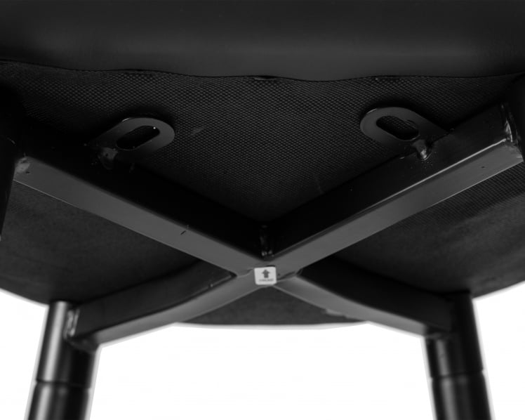 Стул барный ДОБРИН НИCОЛЕ (черные матовые ножки, черная экокожа (П-01)) / DOBRIN NICOLE (P-01))_7