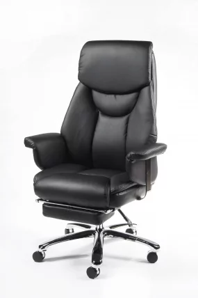 Кресло офисное Парламент Х-2021-35 блаcк леатхер Черный / H-2021-35 black leather_0