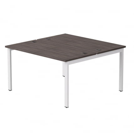 Бенч-система на 2 места на металлокаркасе, опоры 90 гр Еверпроф ЕВО 254С018 Дуб Пасадена Белый (1380) / Everprof EVO 254S018_0