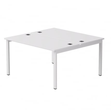 Бенч-система на 2 места на металлокаркасе, опоры 45 гр Еверпроф ЕВО 254С016 Белый / Everprof EVO 254S016_0