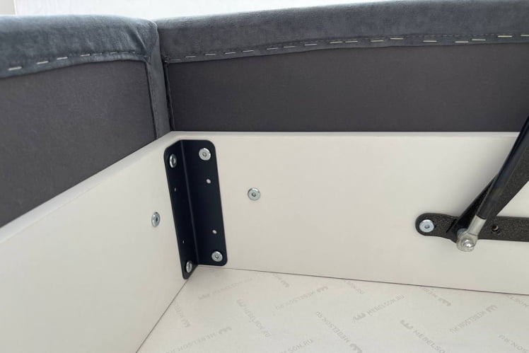 Кровать 0.9 Бест (Тахта) КМ.Т-15 графит (велюр) / КМ.T-15_8