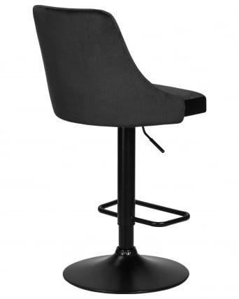 Стул барный ДОБРИН ДЖОСЕПХ БЛАCК (черный велюр (МДЖ9-101)) / DOBRIN JOSEPH BLACK (MJ9-101))_3