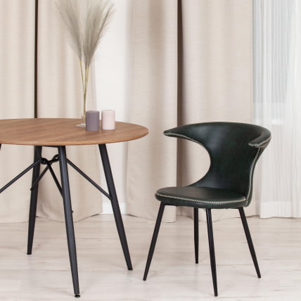 Стул ФЛАИР (мод. 9020) экокожа/металл, 60 х 56 х 78 см , зеленый 14/черный / FLAIR (mod._10