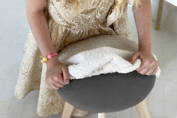 Набор детский Зайка МК-0019 белое дерево/белый (плюш) / MK-0019_13