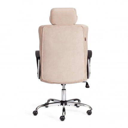 Кресло ОКСФОРД хром флок , бежевый, 7 / OXFORD_3