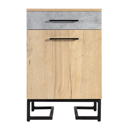 Тумба для обуви с ящиком Лофт (ТОЯ) Дуб натур/Бетон / Loft_10