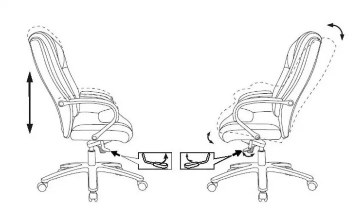 Кресло руководителя Бюрократ Т-9925СЛ кожа Светло-коричневый Леатхер Еичел / T-9925SL Leather Eichel_6